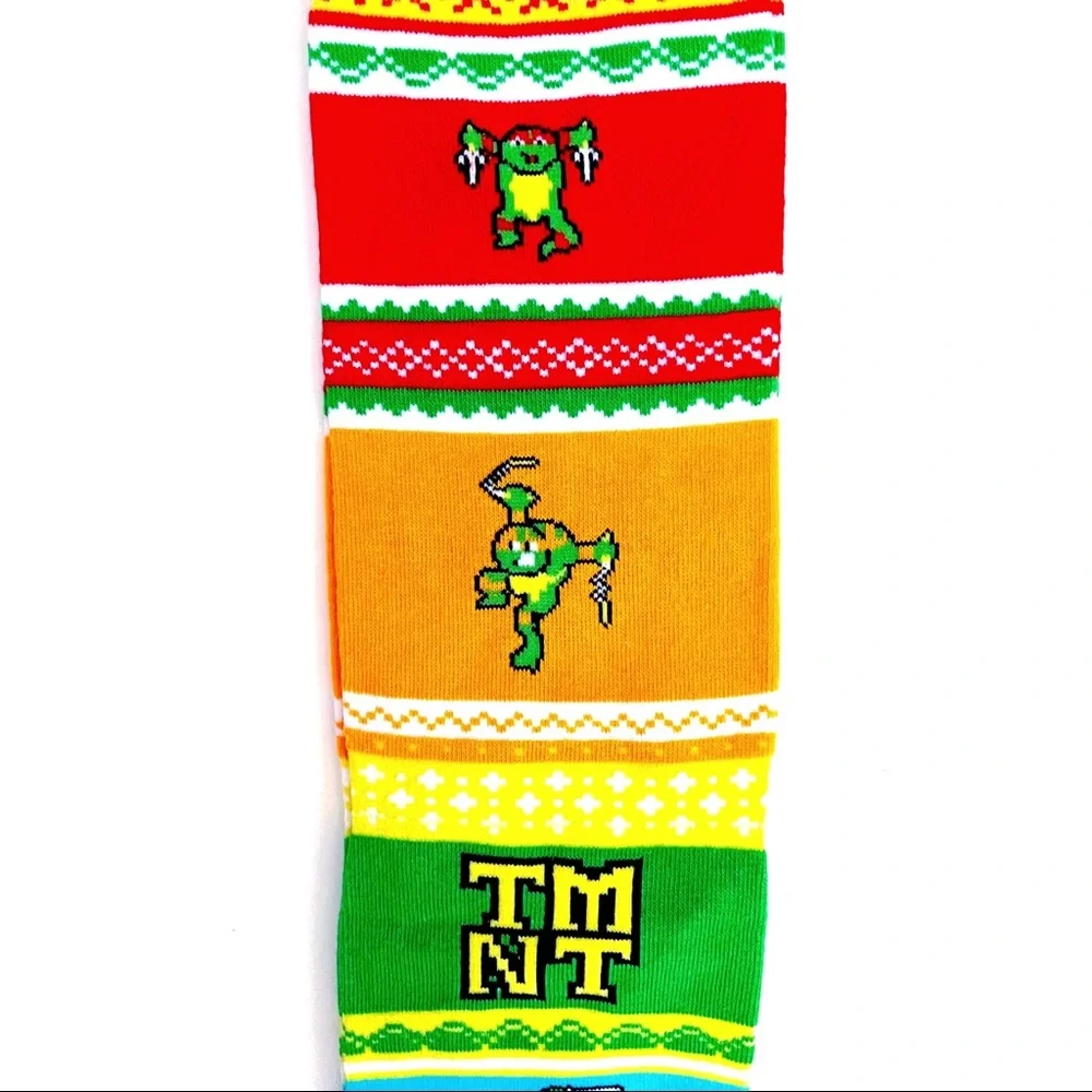 Odd Sox Teenage Mutant Ninja Turtles Crew Socks Mens Womens 80s 90s TMNT Gift